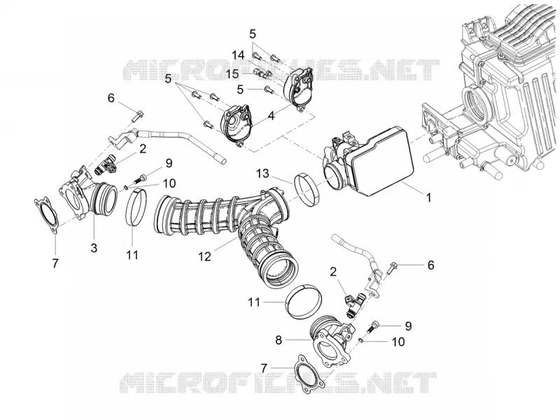 BOITIER PAPILLON INJECTION MOTO GUZZI MOTO-GUZZI-MOTORCYCLES 850 V7 2021  V7 Special 850 Euro 5 ABS