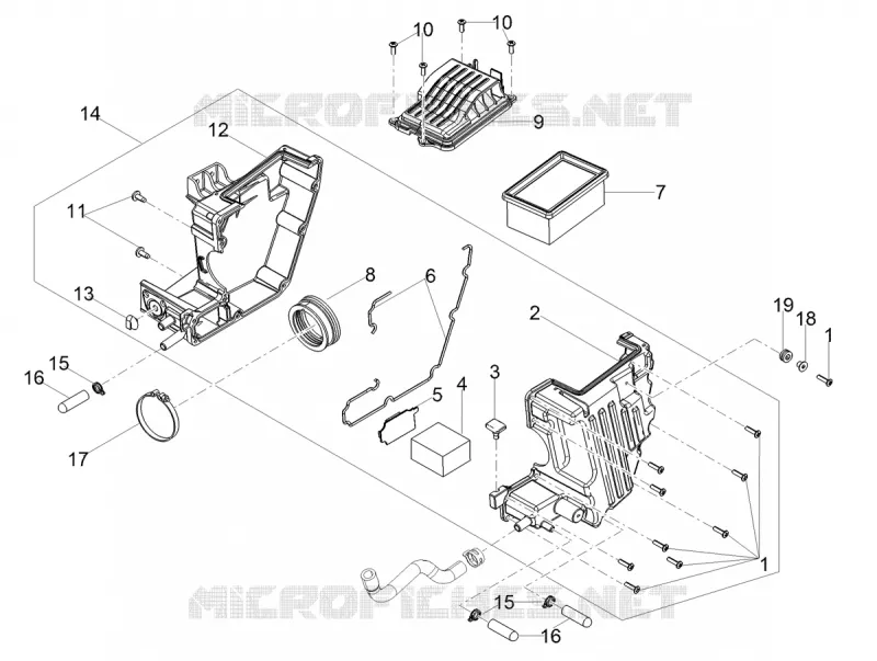 BOITE A AIR MOTO GUZZI MOTO-GUZZI-MOTORCYCLES 850 V7 2021  V7 Special 850 Euro 5 ABS