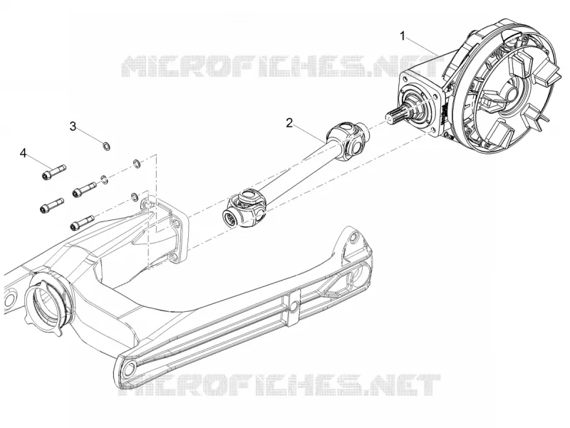 Transmission arrière MOTO GUZZI MOTO-GUZZI-MOTORCYCLES 850 V7 2021  V7 Special 850 Euro 5 ABS