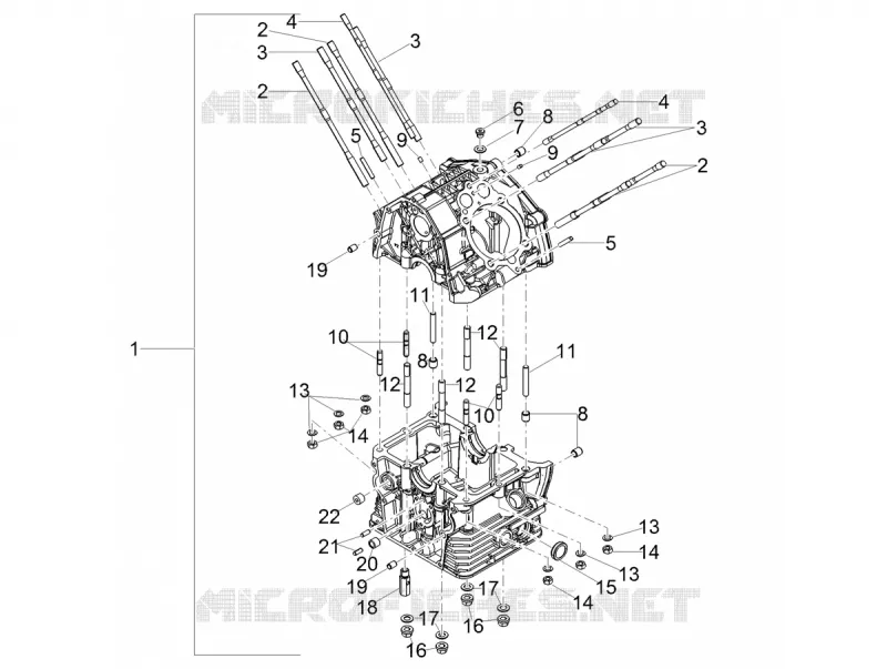 CARTERS MOTEUR I MOTO GUZZI MOTO-GUZZI-MOTORCYCLES 850 V7 2021  V7 Stone 850 Euro 5 ABS