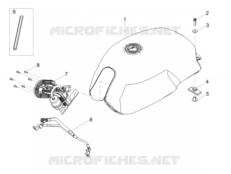RESERVOIR A ESSENCE MOTO GUZZI MOTO-GUZZI-MOTORCYCLES 850 V7 2021  V7 Stone 850 Euro 5 ABS