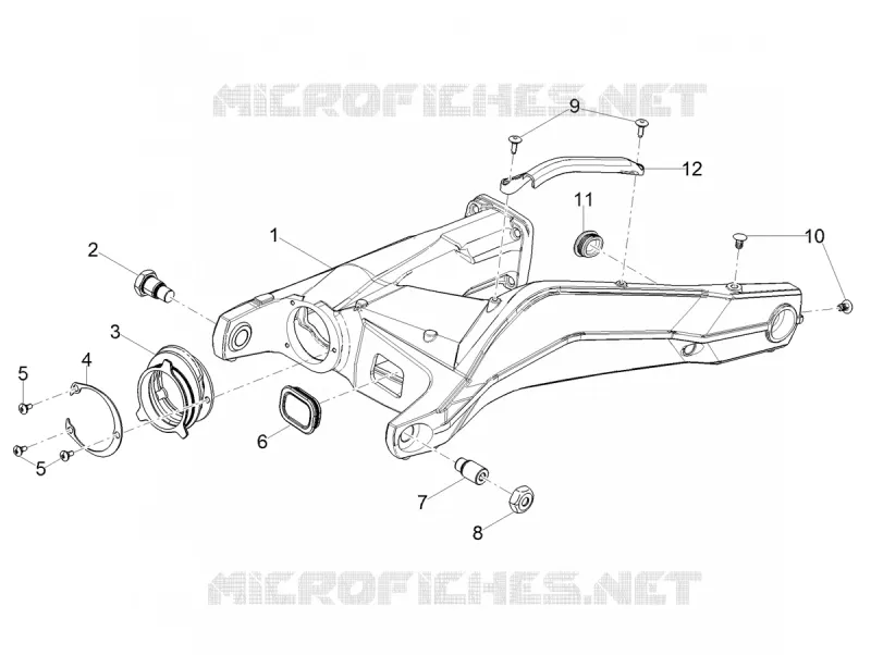 BRAS OSCILLANT MOTO GUZZI MOTO-GUZZI-MOTORCYCLES 850 V85 2019  V85 TT 850 Euro 4 ABS