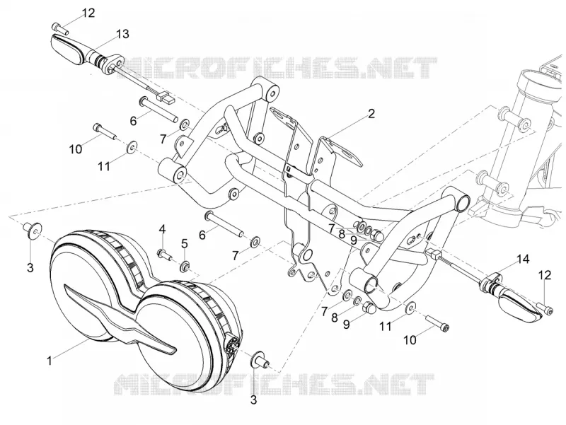 Eclairages avant MOTO GUZZI MOTO-GUZZI-MOTORCYCLES 850 V85 2019  V85 TT 850 Euro 4 ABS