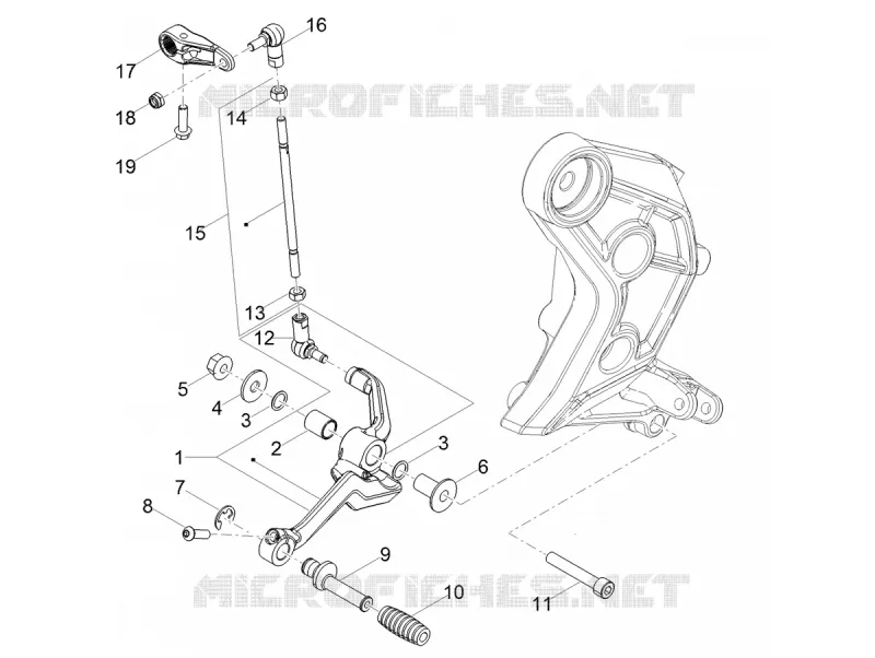 Selecteur boîte de vitesse MOTO GUZZI MOTO-GUZZI-MOTORCYCLES 850 V85 2019  V85 TT 850 Euro 4 ABS
