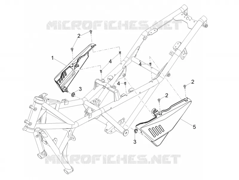 CARENAGES CENTRAUX MOTO GUZZI MOTO-GUZZI-MOTORCYCLES 850 V85 2019  V85 TT 850 Euro 4 ABS