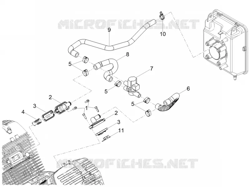 AIR SECONDAIRE MOTO GUZZI MOTO-GUZZI-MOTORCYCLES 850 V85 2021  V85 TT Polizia Municipale 850 Euro 4 ABS