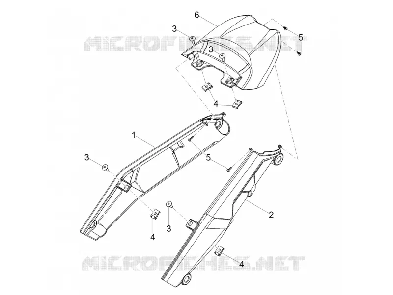 CARENAGES ARRIERE MOTO GUZZI MOTO-GUZZI-MOTORCYCLES 850 V85 2020  V85 TT Travel Pack 850 Euro 4 ABS