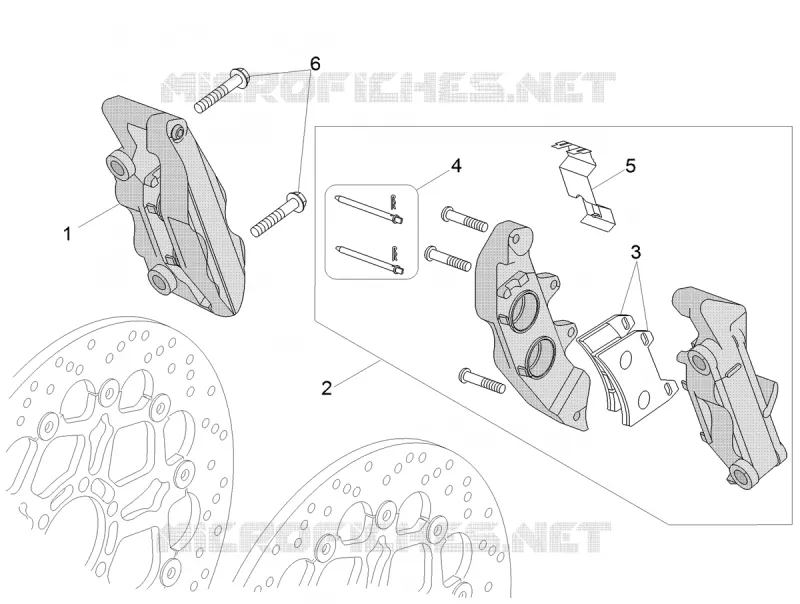 ETRIER DE FREIN AVANT MOTO GUZZI MOTO-GUZZI-MOTORCYCLES 850 V85 2021  V85 TT 850 Euro 5 ABS