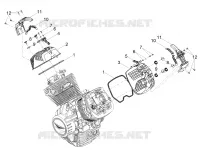 Couvercle culasse MOTEUR 850 guzzi-laverda-scarabeo V85 2021 17