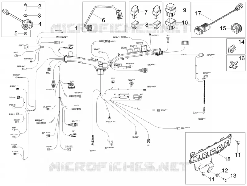 CIRCUIT ELECTRIQUE CENTRAL MOTO GUZZI MOTO-GUZZI-MOTORCYCLES 850 V85 2021  V85 TT 850 Euro 5 ABS