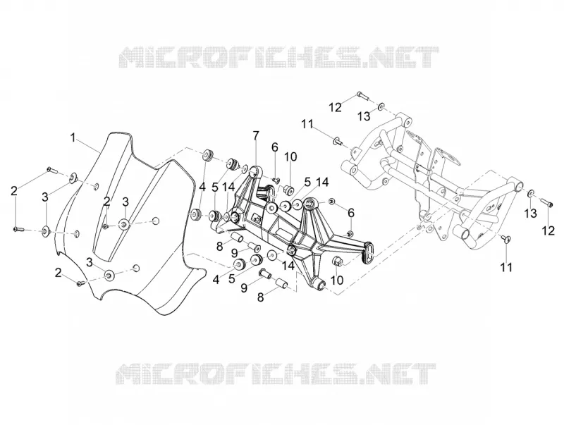 Coupole / Pare brise MOTO GUZZI MOTO-GUZZI-MOTORCYCLES 850 V85 2021  V85 TT 850 Euro 5 ABS