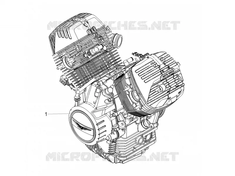 MOTEUR - SELECTEUR - PIGNON MOTO GUZZI MOTO-GUZZI-MOTORCYCLES 850 V85 2021  V85 TT 850 Euro 5 ABS