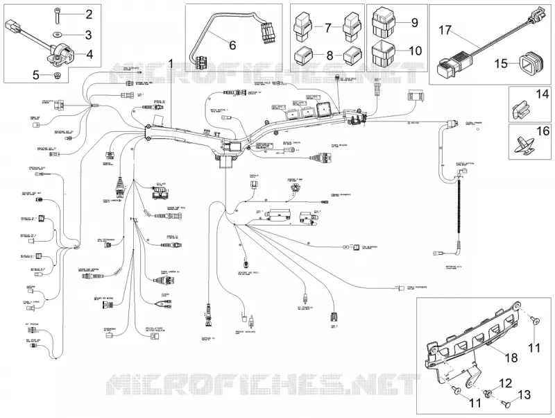CIRCUIT ELECTRIQUE CENTRAL MOTO GUZZI MOTO-GUZZI-MOTORCYCLES 850 V85 2021  V85 TT Travel Pack 850 Euro 5 ABS
