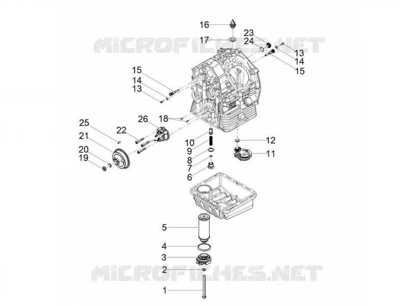 POMPE A HUILE - FILTRE A HUILE MOTO GUZZI MOTO-GUZZI-MOTORCYCLES 850 V9 2019  V9 Bobber 850 Euro 4 ABS