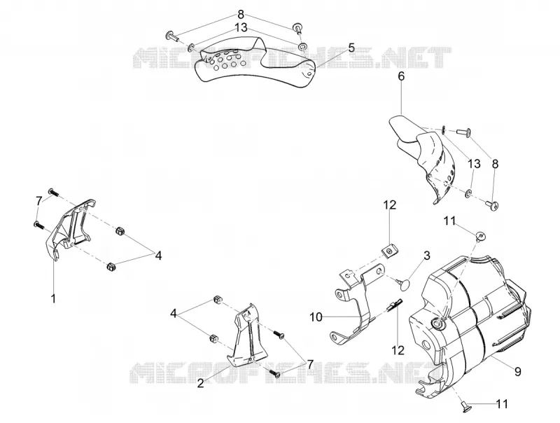 Protection MOTO GUZZI MOTO-GUZZI-MOTORCYCLES 850 V9 2018  V9 Bobber Sport 850 Euro 4 ABS