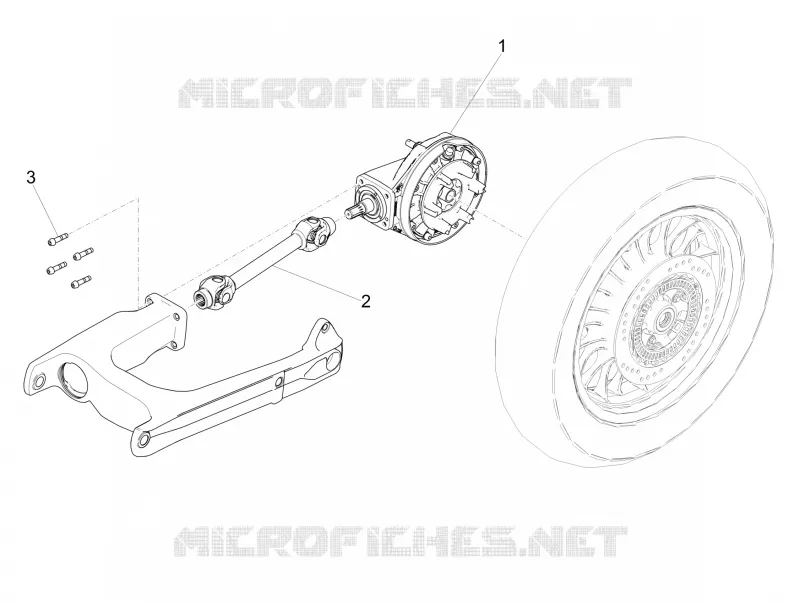 Transmission arrière MOTO GUZZI MOTO-GUZZI-MOTORCYCLES 850 V9 2020  V9 Bobber Sport 850 Euro 4 ABS