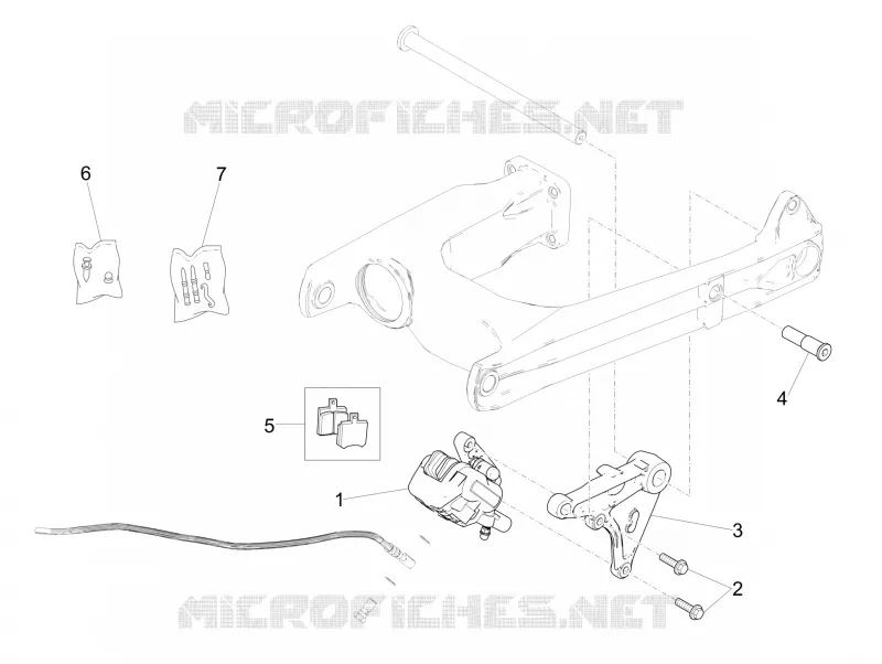 ETRIER DE FREIN ARRIERE MOTO GUZZI MOTO-GUZZI-MOTORCYCLES 850 V9 2019  V9 Roamer 850 Euro 4 ABS