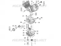 POMPE A HUILE - FILTRE A HUILE MOTEUR 850 guzzi-laverda-scarabeo V9 2021 33