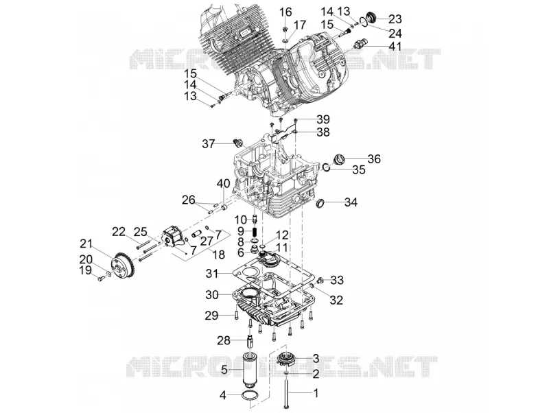 POMPE A HUILE - FILTRE A HUILE MOTO GUZZI MOTO-GUZZI-MOTORCYCLES 850 V9 2021  V9 Bobber 850 Euro 5 ABS
