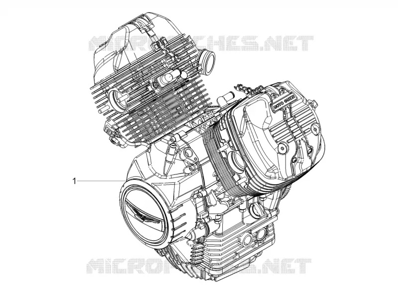 MOTEUR - SELECTEUR - PIGNON MOTO GUZZI MOTO-GUZZI-MOTORCYCLES 850 V9 2021  V9 Roamer 850 Euro 5 ABS