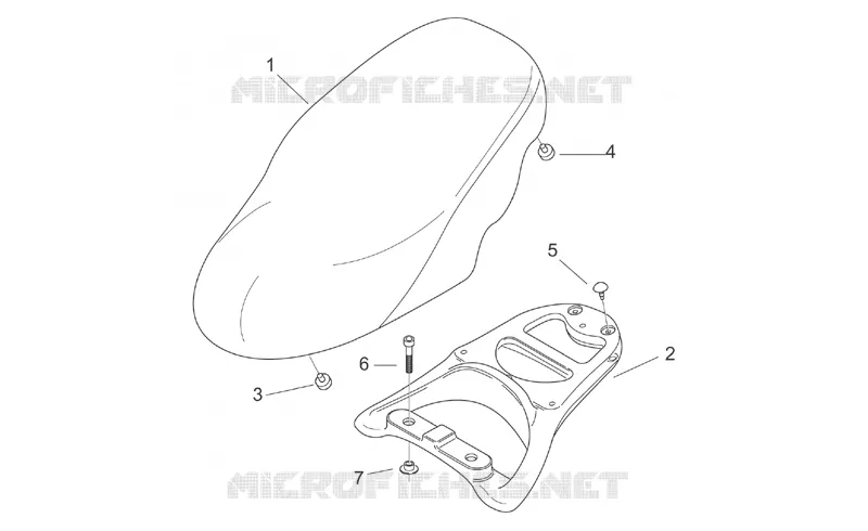 Selle-porte bag SCARABEO SCARABEO-SCOOTER 100 SCARABEO 2000  Scarabeo (engine Minarelli)