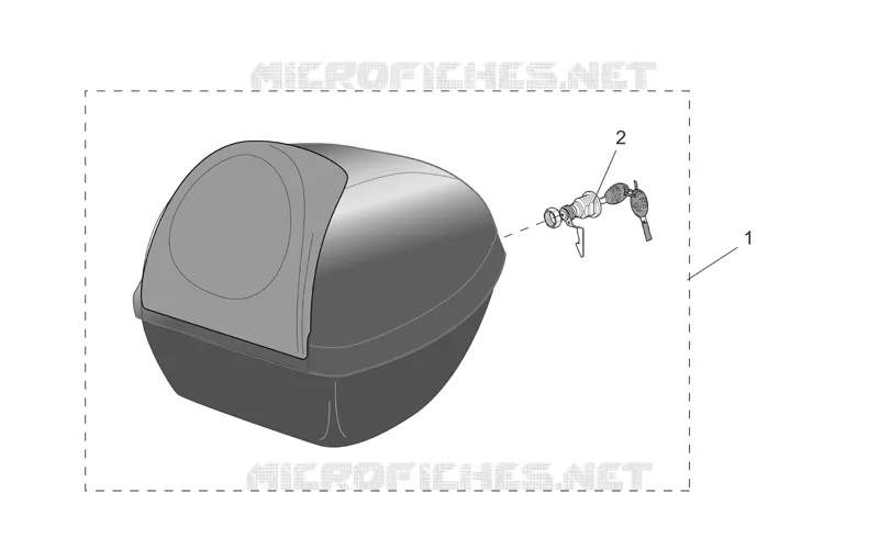 Acc. - Top cases, valises lat SCARABEO SCARABEO-SCOOTER 100 SCARABEO 2000  Scarabeo (engine Minarelli)