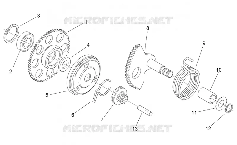 Kick starter SCARABEO SCARABEO-SCOOTER 100 SCARABEO 2000  Scarabeo (engine Minarelli)