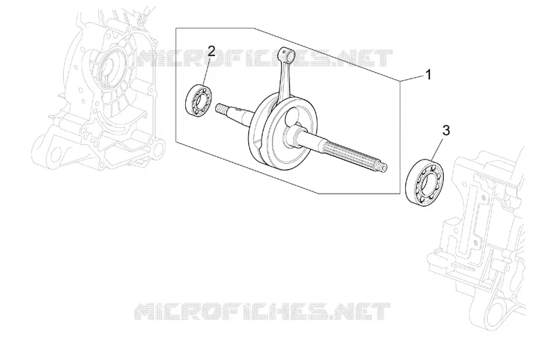 Arbre moteur SCARABEO SCARABEO-SCOOTER 100 SCARABEO 2002  Scarabeo 4T E2