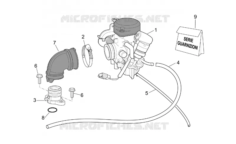 Carburateur I SCARABEO SCARABEO-SCOOTER 100 SCARABEO 2003  Scarabeo 4T E2