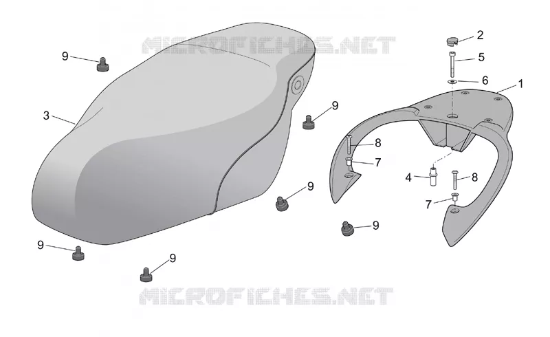 Selle-porte bag SCARABEO SCARABEO-SCOOTER 100 SCARABEO 2001  Scarabeo 4T E2