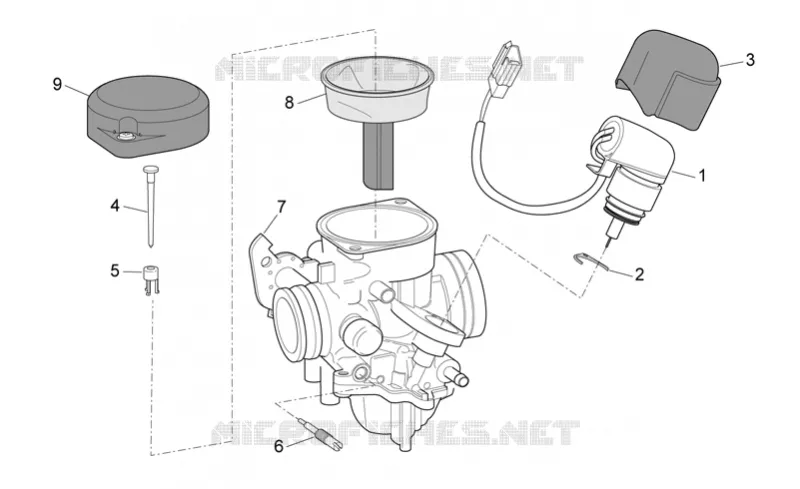 Carburateur II SCARABEO SCARABEO-SCOOTER 100 SCARABEO 2006  Scarabeo 4T E3