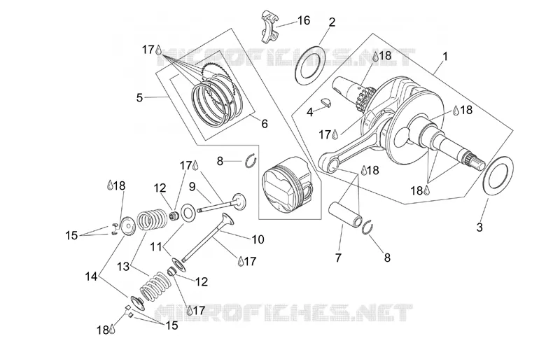 Arbre moteur SCARABEO SCARABEO-SCOOTER 125 SCARABEO 1999  Scarabeo (engine Rotax)