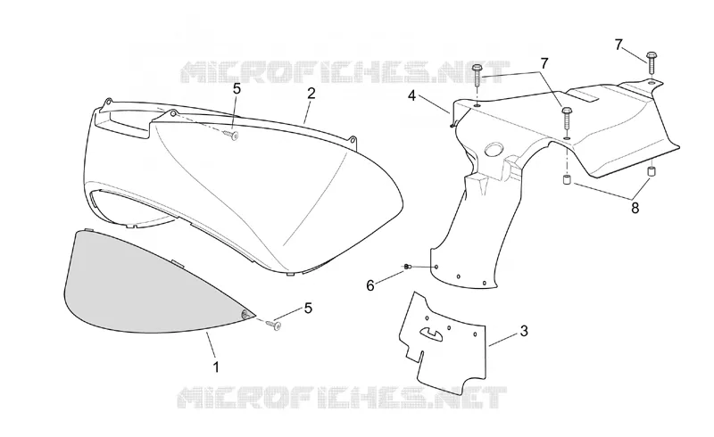 Carrosserie posterieure I SCARABEO SCARABEO-SCOOTER 200 SCARABEO 2001  Scarabeo (engine Rotax)