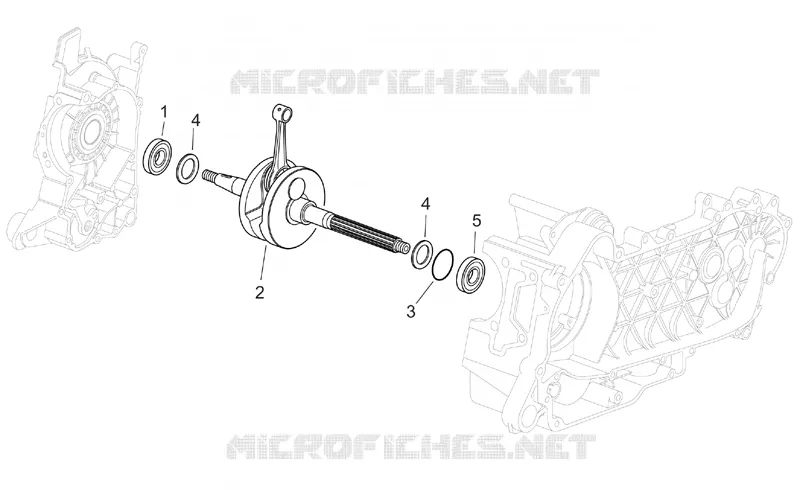 Arbre moteur SCARABEO SCARABEO-SCOOTER 200 SCARABEO 2003  Scarabeo E2 (engine Piaggio)