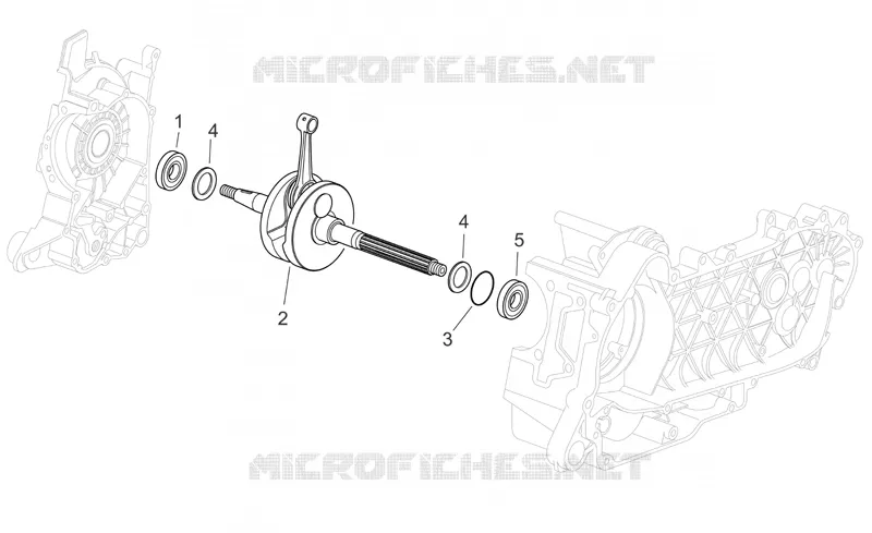 Arbre moteur SCARABEO SCARABEO-SCOOTER 250 SCARABEO 2006  Scarabeo E2 (engine Piaggio)