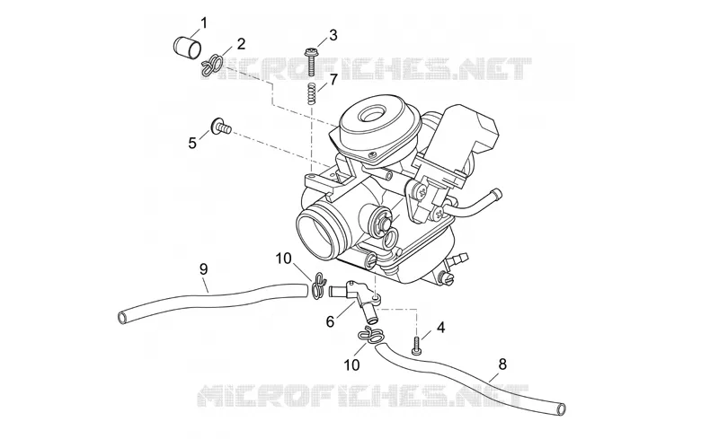 Carburateur III SCARABEO SCARABEO-SCOOTER 125 SCARABEO 2006  Scarabeo E2 (engine Piaggio)