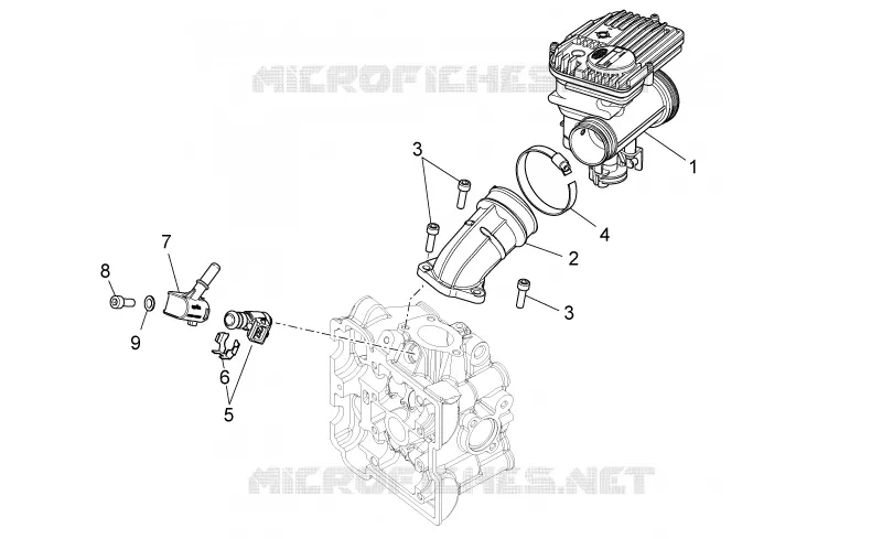 Group injection SCARABEO SCARABEO-SCOOTER 125 SCARABEO 2011  Scarabeo i.e. light