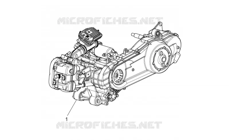 Moteur SCARABEO SCARABEO-SCOOTER 125 SCARABEO 2009  Scarabeo IE Light