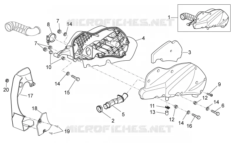 Corps filtre SCARABEO SCARABEO-SCOOTER 250 SCARABEO 2006  Scarabeo Light E3