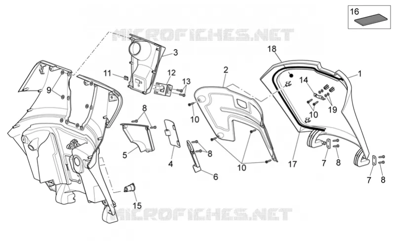 Carrosserie av. III SCARABEO SCARABEO-SCOOTER 500 SCARABEO 2007  Scarabeo Light