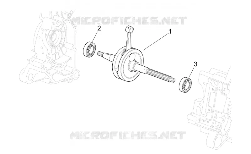Arbre moteur SCARABEO SCARABEO-SCOOTER 50 SCARABEO 2004  Scarabeo 4T 2V E2