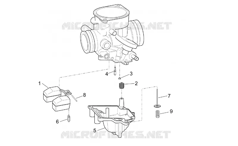 Carburateur III SCARABEO SCARABEO-SCOOTER 50 SCARABEO 2004  Scarabeo 4T 2V E2