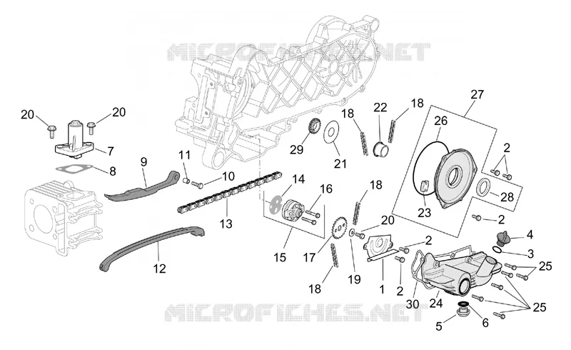 Pompe huile SCARABEO SCARABEO-SCOOTER 50 SCARABEO 2004  Scarabeo 4T 2V E2