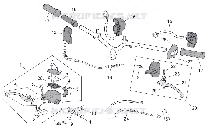 Commandes SCARABEO SCARABEO-SCOOTER 50 SCARABEO 2007  Scarabeo 4T 2V E2