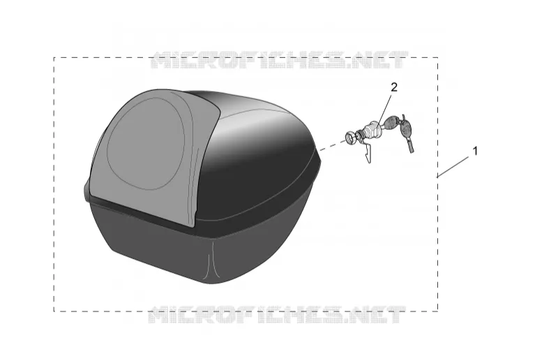 Acc. - Top cases, valises lat SCARABEO SCARABEO-SCOOTER 50 SCARABEO 2003  Scarabeo Ditech