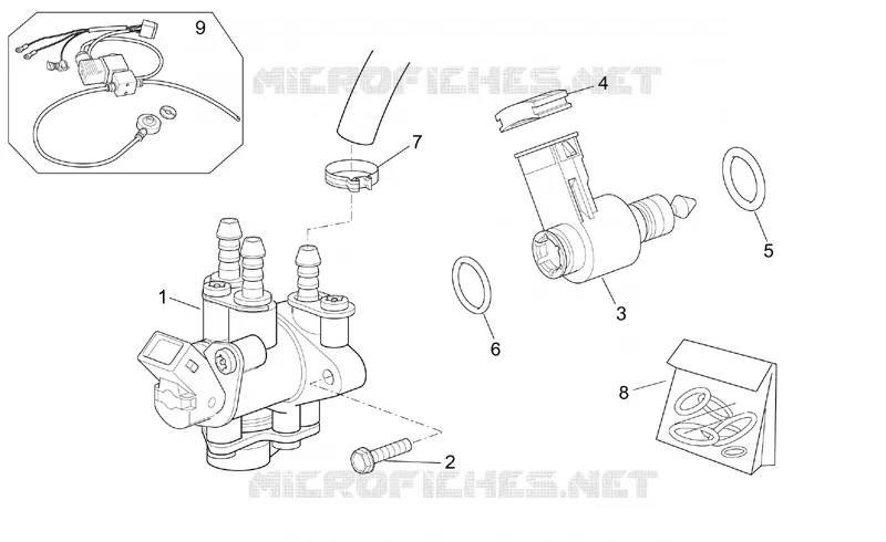 Group injection (Ditech) SCARABEO SCARABEO-SCOOTER 50 SCARABEO 2004  Scarabeo Ditech
