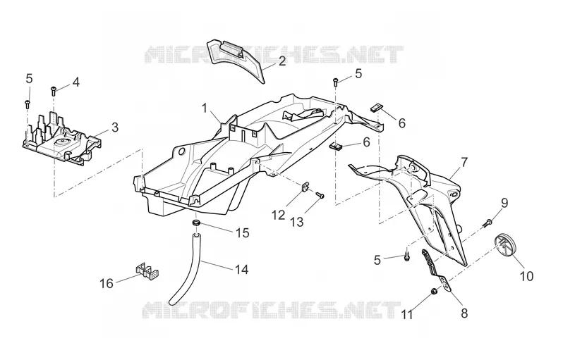 Carrosserie arriére - Garde-boue MOTO GUZZI MOTO-GUZZI-MOTORCYCLES 1200 SPORT 2010  Sport 8V