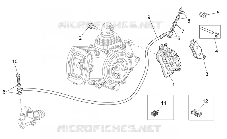 Pince frein AR MOTO GUZZI MOTO-GUZZI-MOTORCYCLES 1200 SPORT 2012  Sport 8V