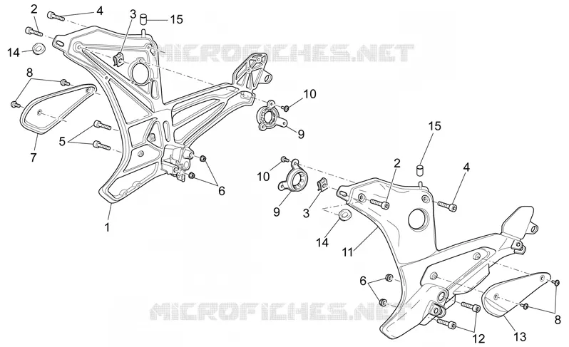 Repose-Pieds II MOTO GUZZI MOTO-GUZZI-MOTORCYCLES 1200 SPORT 2009  Sport 8V