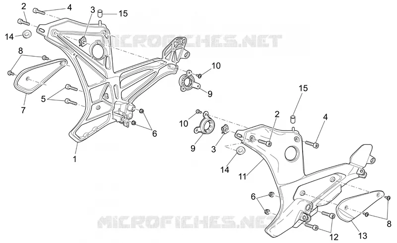 Repose-Pieds II MOTO GUZZI MOTO-GUZZI-MOTORCYCLES 1200 SPORT 2006  Sport